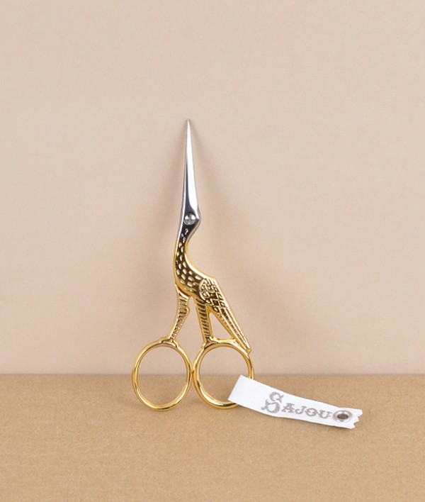Sajou French stork embroidery scissors