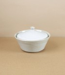 Nico Futamono Earthenware Dish with Lid, White