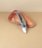 Nishigaki Leather Garden Tool Holster for Shears with Guard