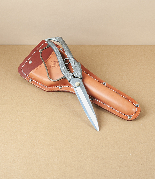 Nishigaki Leather Tool Holster for Leaf Shears with Guard