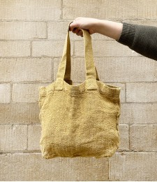 French Linen Woven Shopper, Oignon