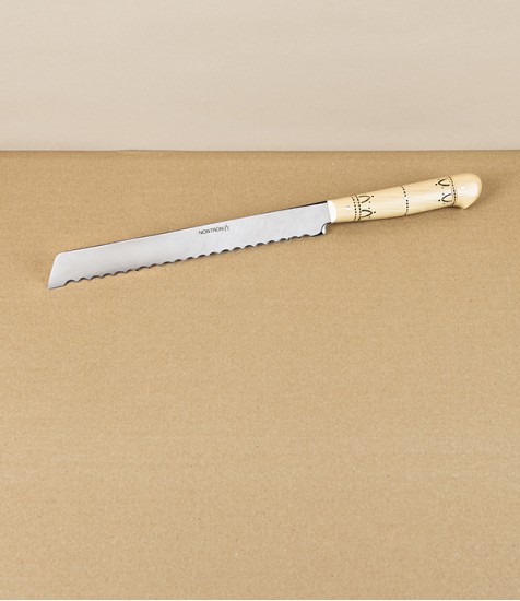 Nontron Bread Knife, Boxwood Handle, Stainless Steel