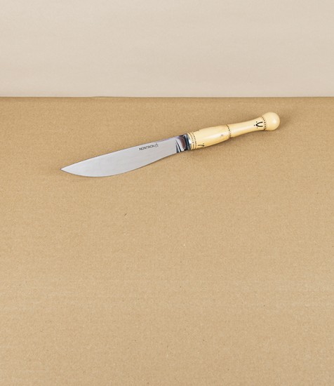 Nontron Cheese Knife, Hand-Turned Boxwood Handle