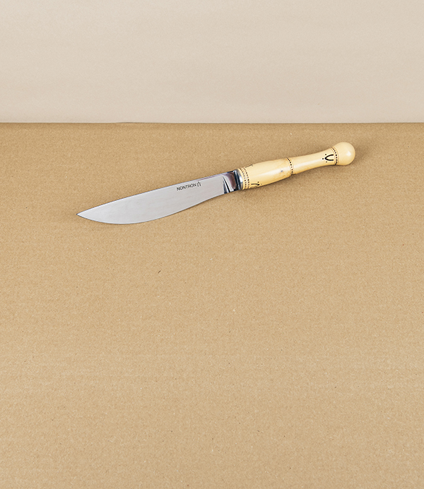 Nontron Cheese Knife, Hand-Turned Boxwood Handle