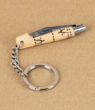 Nontron Mini Penknife Nº10, Boxwood with Keyring, 4cm