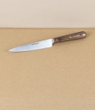 Nontron Kitchen Knife, Walnut Handle, Stainless Steel, 12cm