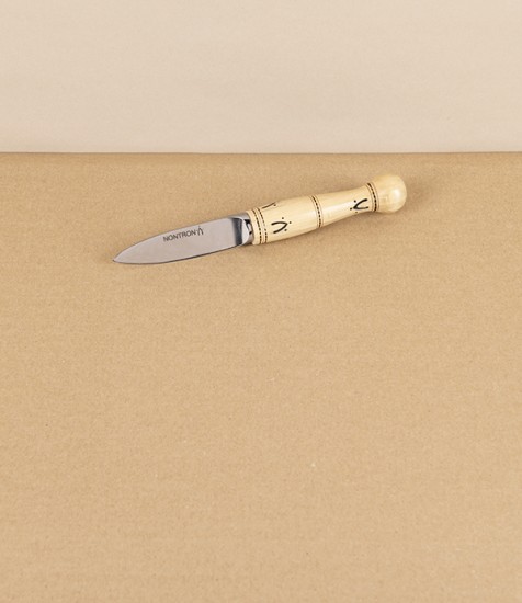 Nontron Oyster Knife, Hand-Turned Boxwood Handle