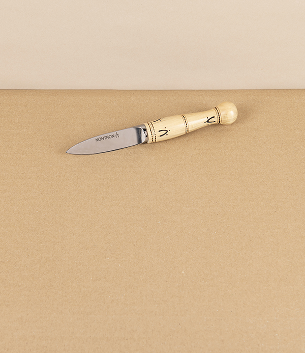 Nontron Oyster Knife, Hand-Turned Boxwood Handle