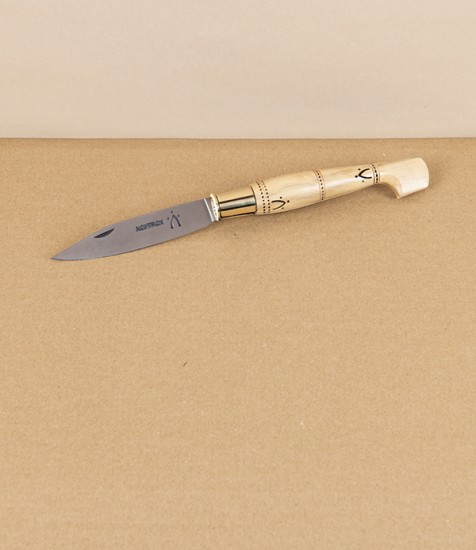 Nontron Penknife Nº25, Boxwood, Stainless Steel, 9cm