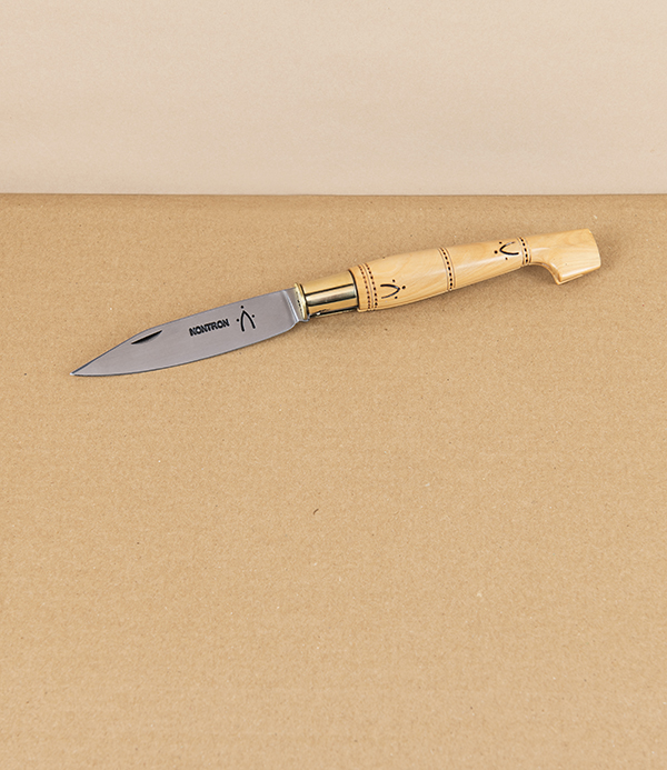 Nontron Penknife Nº25, Boxwood, Carbon Steel, 9cm