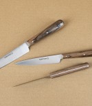 Nontron Kitchen or Utility Knives with Walnut Handles, Set of 3