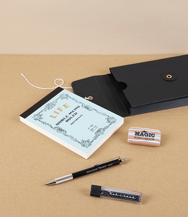 Stationery Gift Set, Noble Note Pad & Koh-I-Noor, Blue