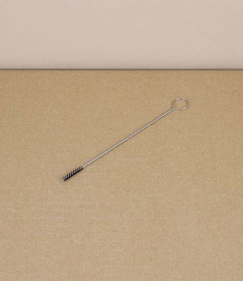 Fine Nozzle Brush, Stainless Steel with Nylon Bristles