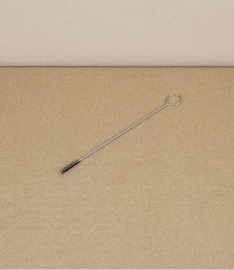 Fine Nozzle Brush, Stainless Steel with Nylon Bristles