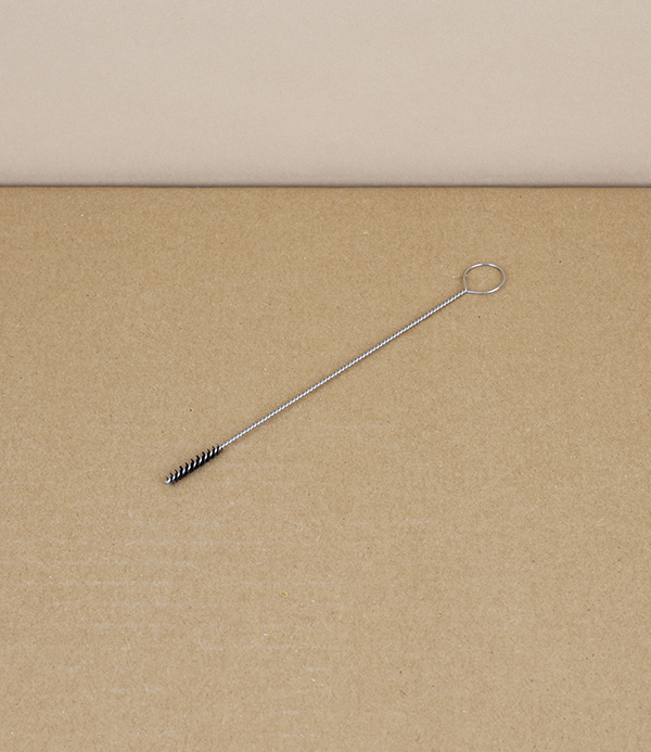 Fine Nozzle Brush, Stainless Steel with Nylon Bristles