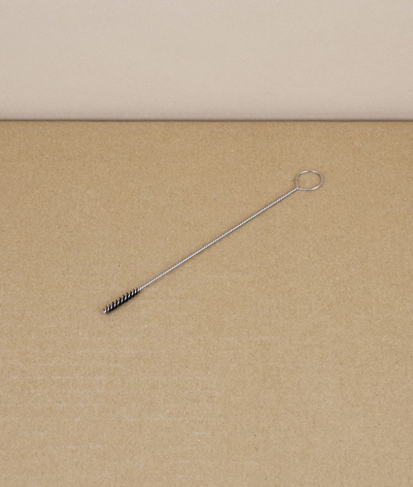 Fine Nozzle Brush, Stainless Steel with Nylon Bristles