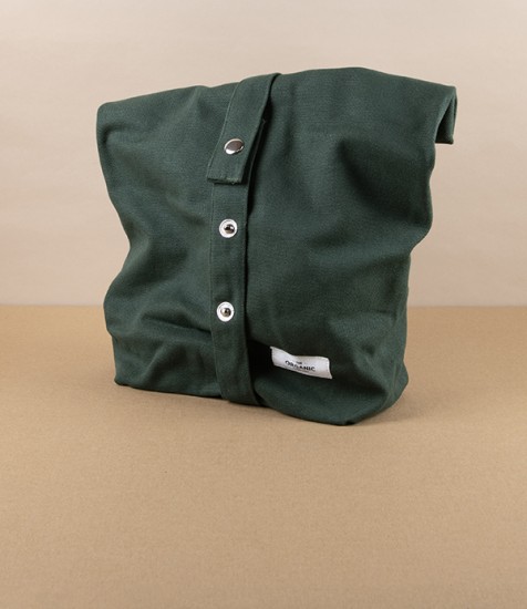 Organic Cotton Lunch Bag, Forest Green