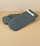 Organic Cotton Large Oven Mitts, Dark Grey