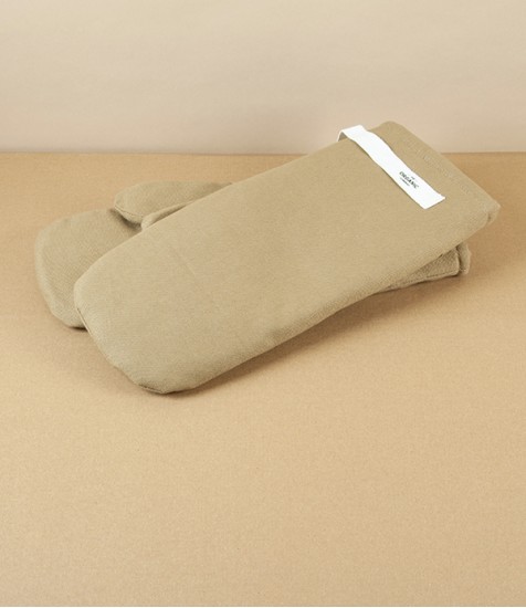 Organic Cotton Large Oven Mitts, Khaki