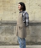 Organic Cotton Canvas Creative or Garden Apron, Green