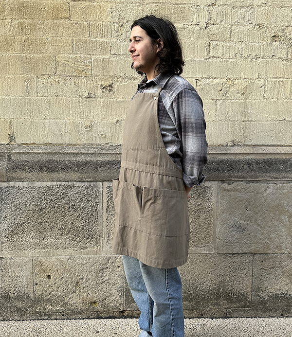 Organic Cotton Canvas Creative or Garden Apron, Green