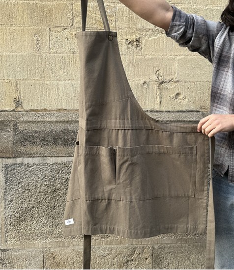 Organic Cotton Canvas Creative or Garden Apron, Green