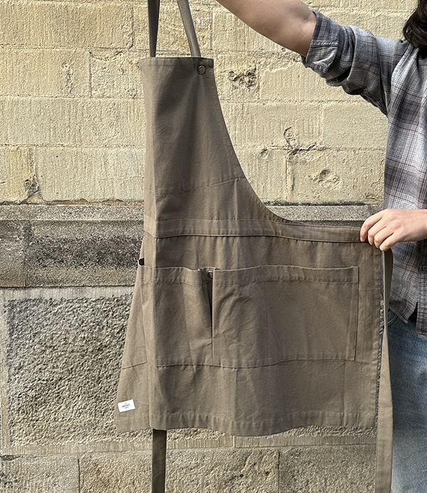 Organic Cotton Canvas Creative or Garden Apron, Green