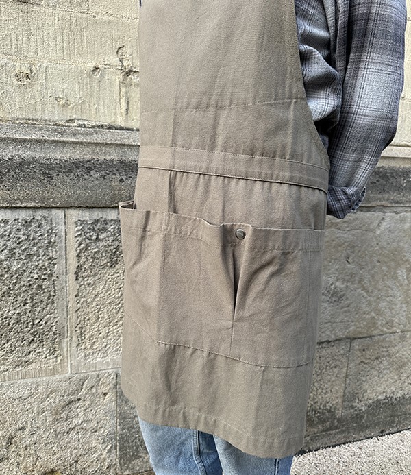 Organic Cotton Canvas Creative or Garden Apron, Green