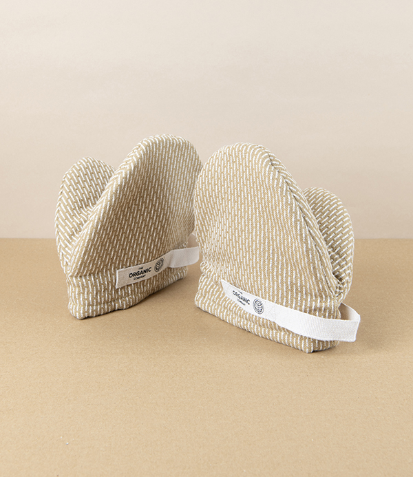 Organic Cotton Mini Oven Mitts, Olive Green