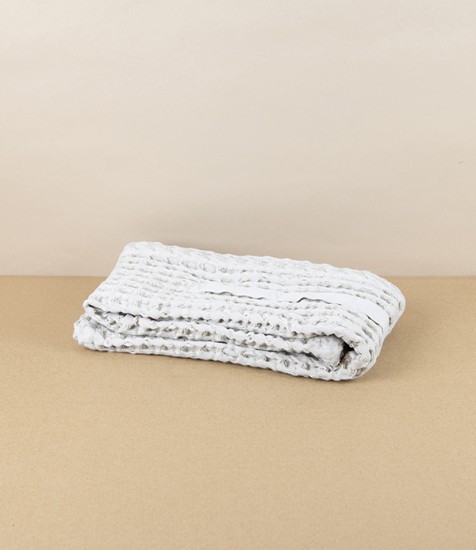 Waffle Weave Organic Cotton Hand Towel, Stone