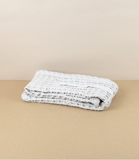 Waffle Weave Organic Cotton Hand Towel, Stone
