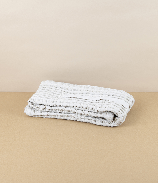 Waffle Weave Organic Cotton Hand Towel, Stone