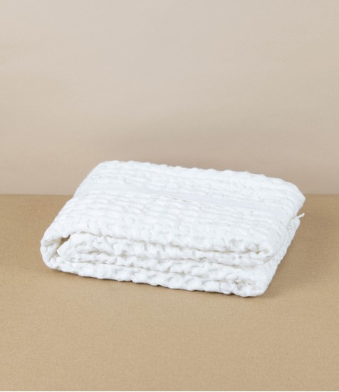 Waffle Weave Organic Cotton Hand Towel, Natural White
