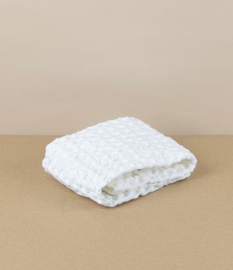 Waffle Weave Wash Cloth or Kitchen Cloth, Natural White