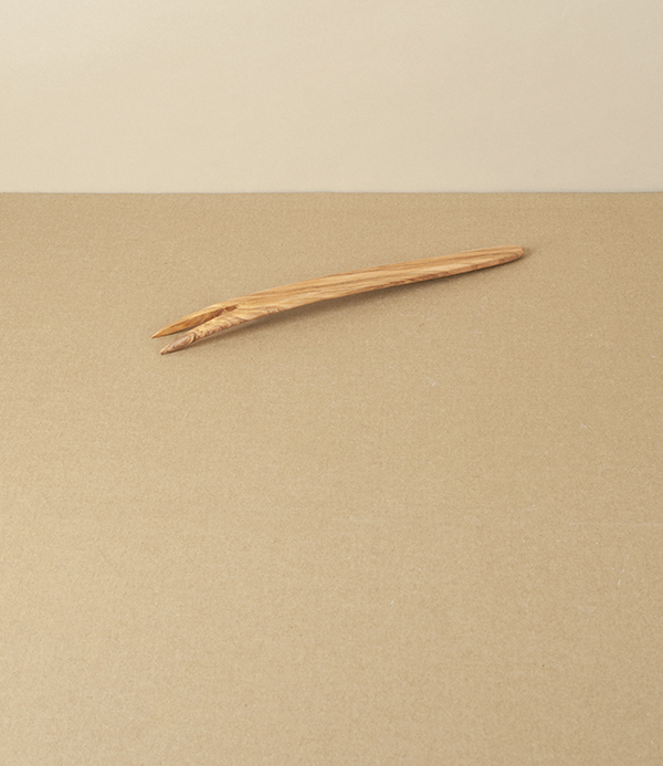 Handmade Olive Wood Pickle Fork, North African
