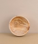Turned olive wood shaving cup