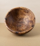 Handmade Olive Wood Bowl, 20cm Diameter, North African