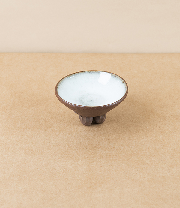 Symy Ong Three-Footed Glazed Incense Dish, White