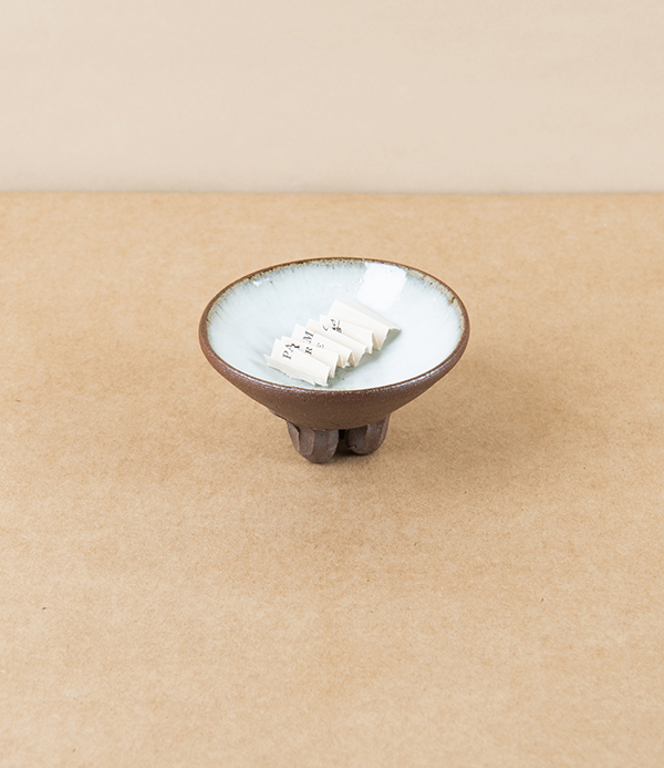 Symy Ong Three-Footed Glazed Incense Dish, White
