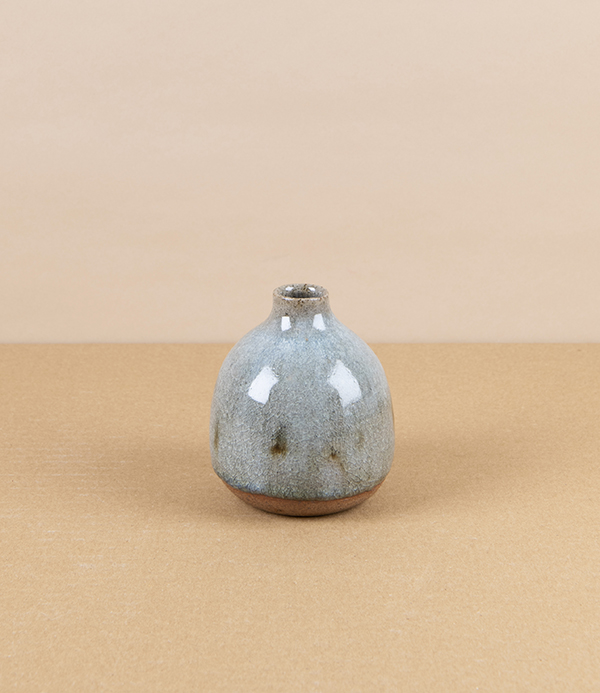Symy Ong Hand-Thrown Bud Vase, Brushwork
