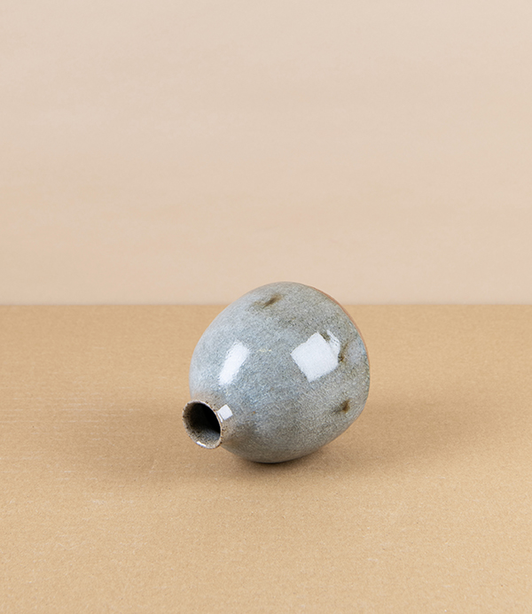 Symy Ong Hand-Thrown Bud Vase, Brushwork