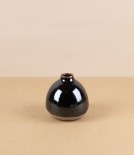Symy Ong Hand-Thrown Bud Vase, Tenmoku