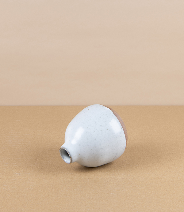 Symy Ong Hand-Thrown Bud Vase, White