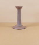 Hand-Thrown Faceted Candle Stick, Iron-Rich Stoneware