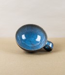 Symy Ong Hand-Thrown Wide Cup with Loop Handle, Blue