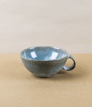 Symy Ong Hand-Thrown Wide Cup with Loop Handle, Grey