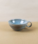 Symy Ong Hand-Thrown Wide Cup with Loop Handle, Grey