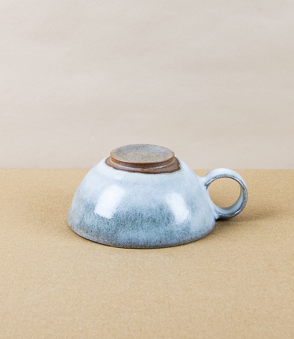 Symy Ong Hand-Thrown Wide Cup with Loop Handle, Grey