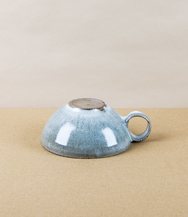 Symy Ong Hand-Thrown Wide Cup with Loop Handle, Grey