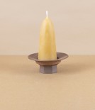 Hand-Thrown Faceted Candle Holder, Large